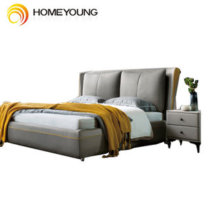 Homeyoung Мебель Новая кровать комнатная Мебель Дизайн Роскошные Древесины Круглые Camas Velvet Storage King Size Кровать