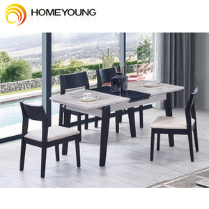 Sky Итальянская современная складная раскладная удлинительная мебель обеденные наборы наборы роскоши 6 стулья спеченный каменный керамический мраморный обеденный стол